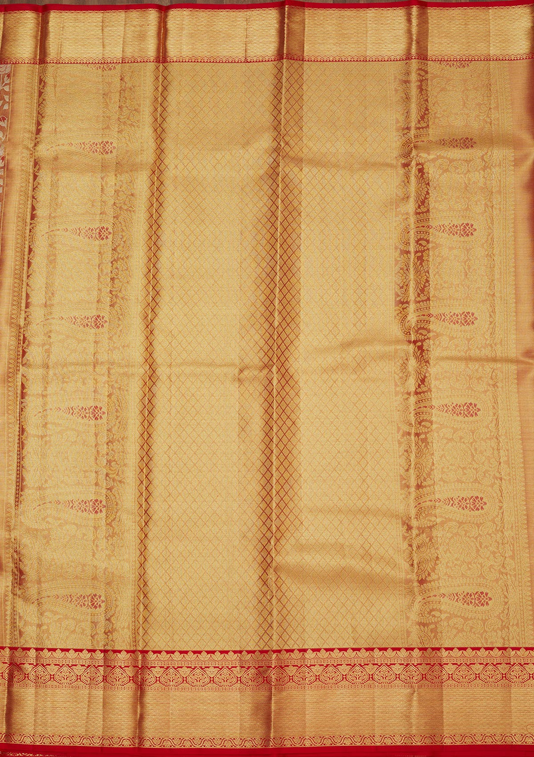 Red Zariwork Pure Silk Saree