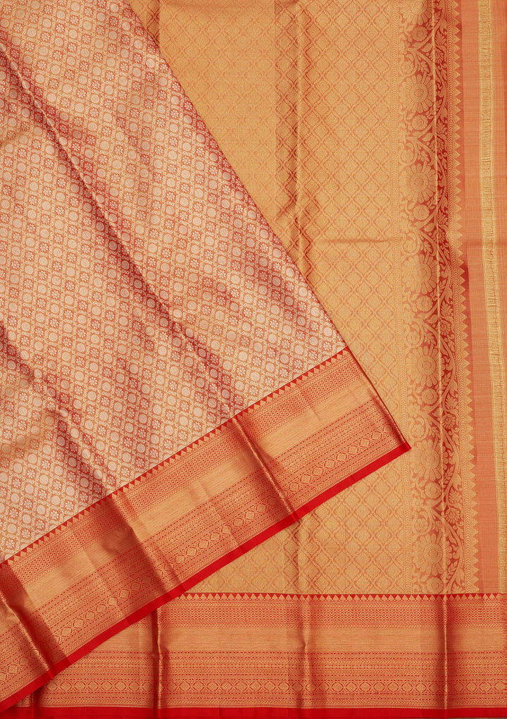 Red Zariwork Pure Silk Saree