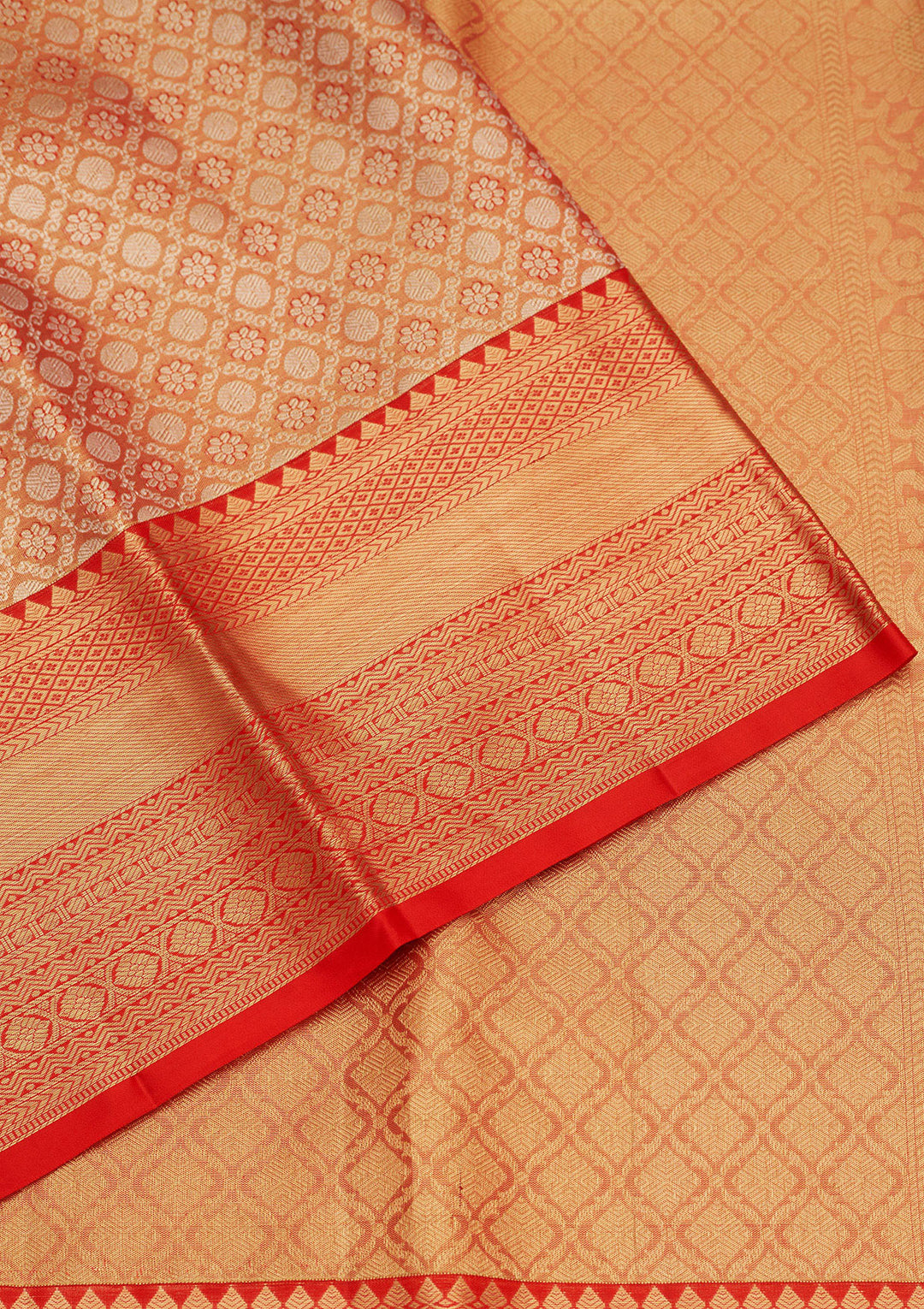 Red Zariwork Pure Silk Saree