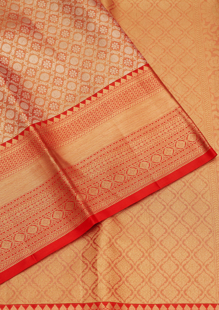 Red Zariwork Pure Silk Saree
