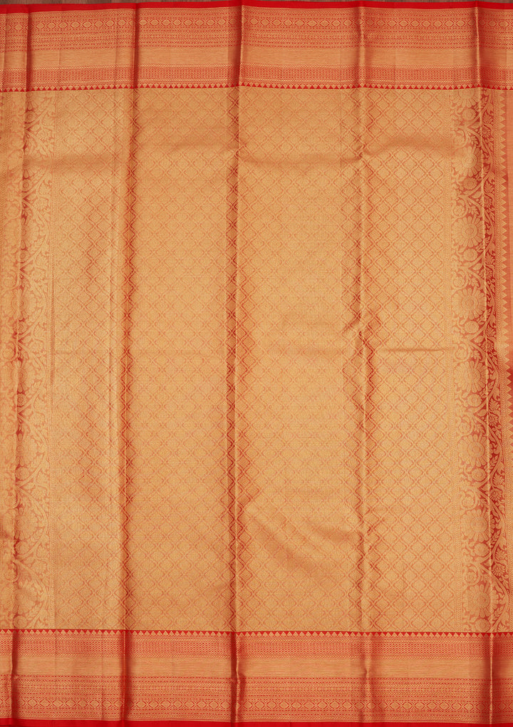 Red Zariwork Pure Silk Saree