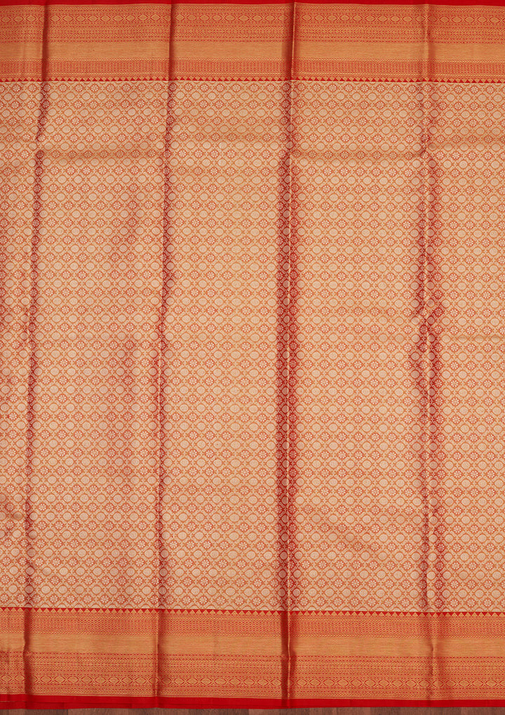 Red Zariwork Pure Silk Saree