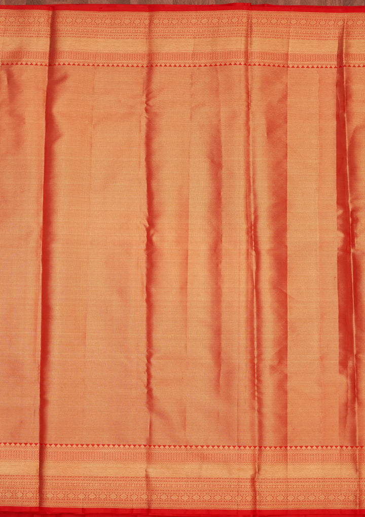Red Zariwork Pure Silk Saree