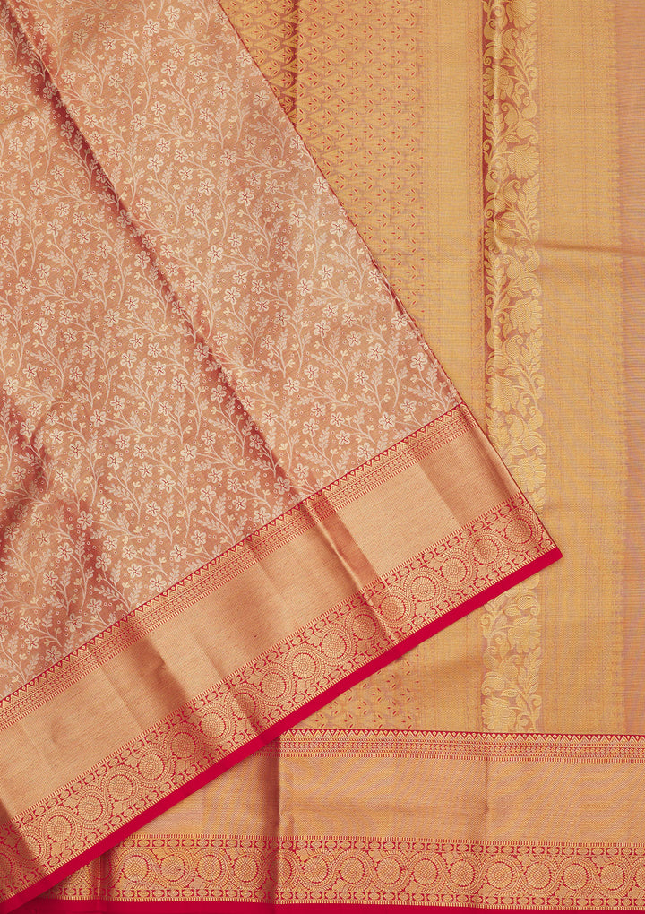 Red Zariwork Pure Silk Saree