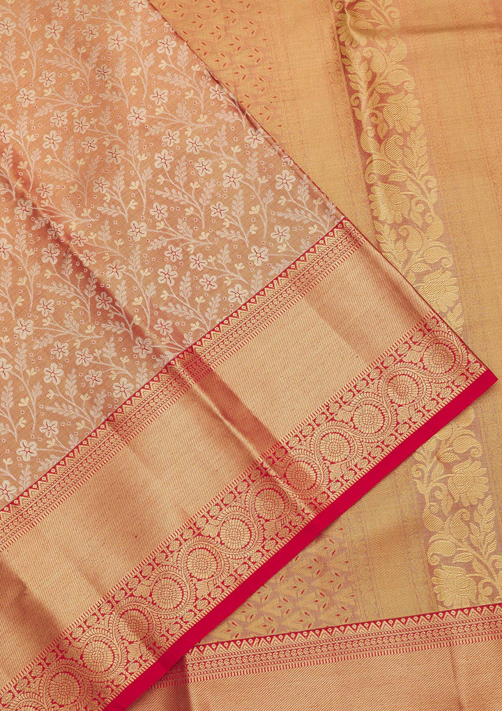Red Zariwork Pure Silk Saree