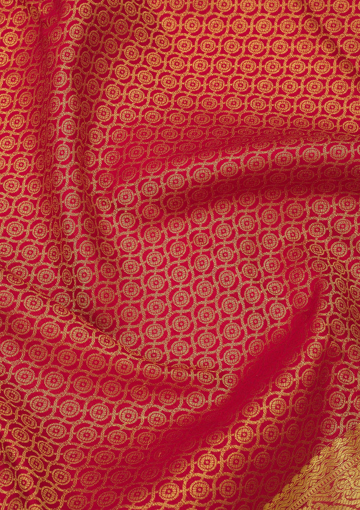 Red Zariwork Pure Silk Saree