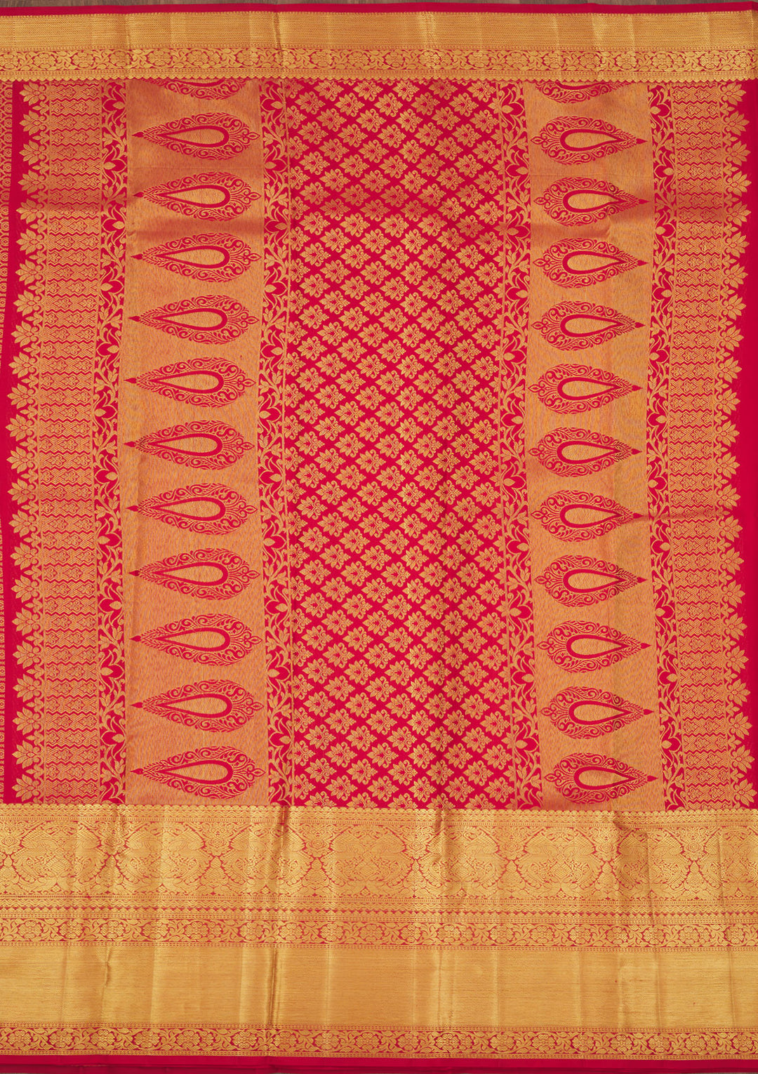 Red Zariwork Pure Silk Saree