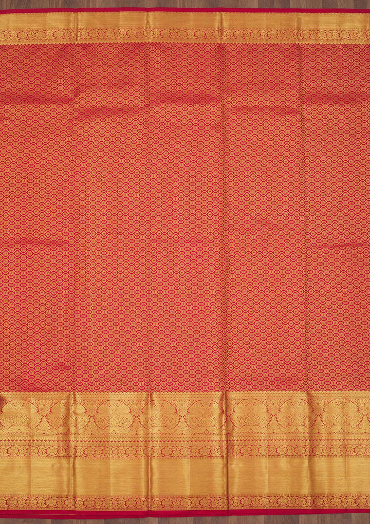 Red Zariwork Pure Silk Saree