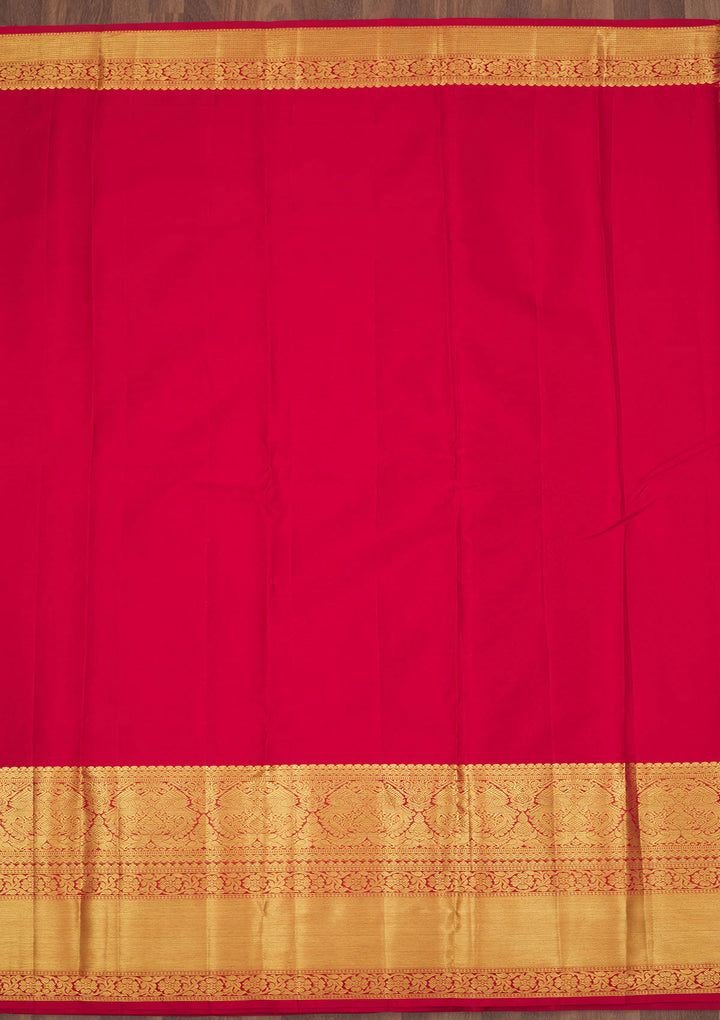 Red Zariwork Pure Silk Saree