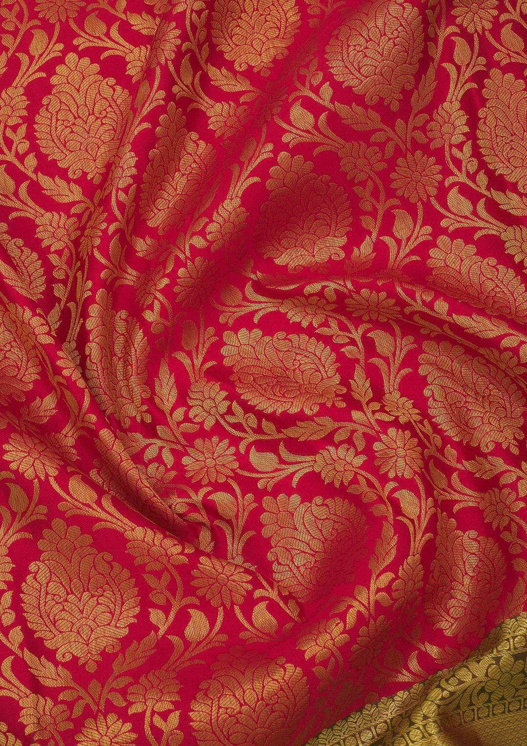 Red Zariwork Pure Silk Saree