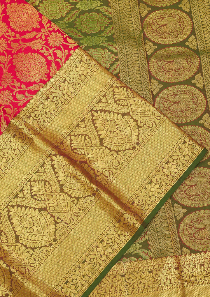 Red Zariwork Pure Silk Saree
