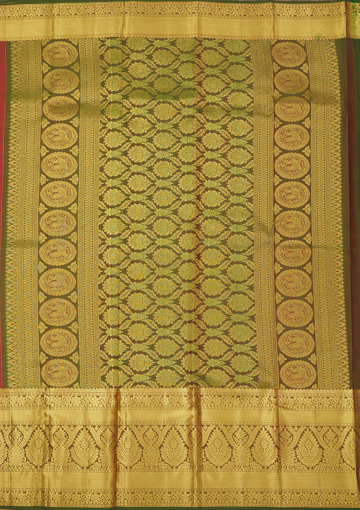 Red Zariwork Pure Silk Saree