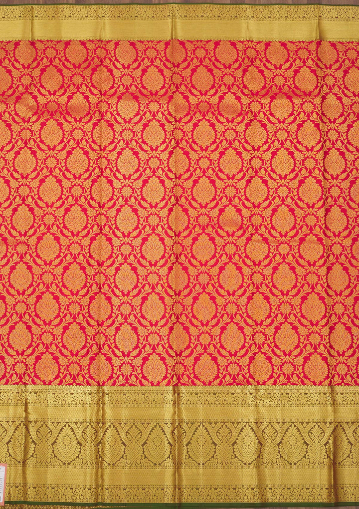 Red Zariwork Pure Silk Saree