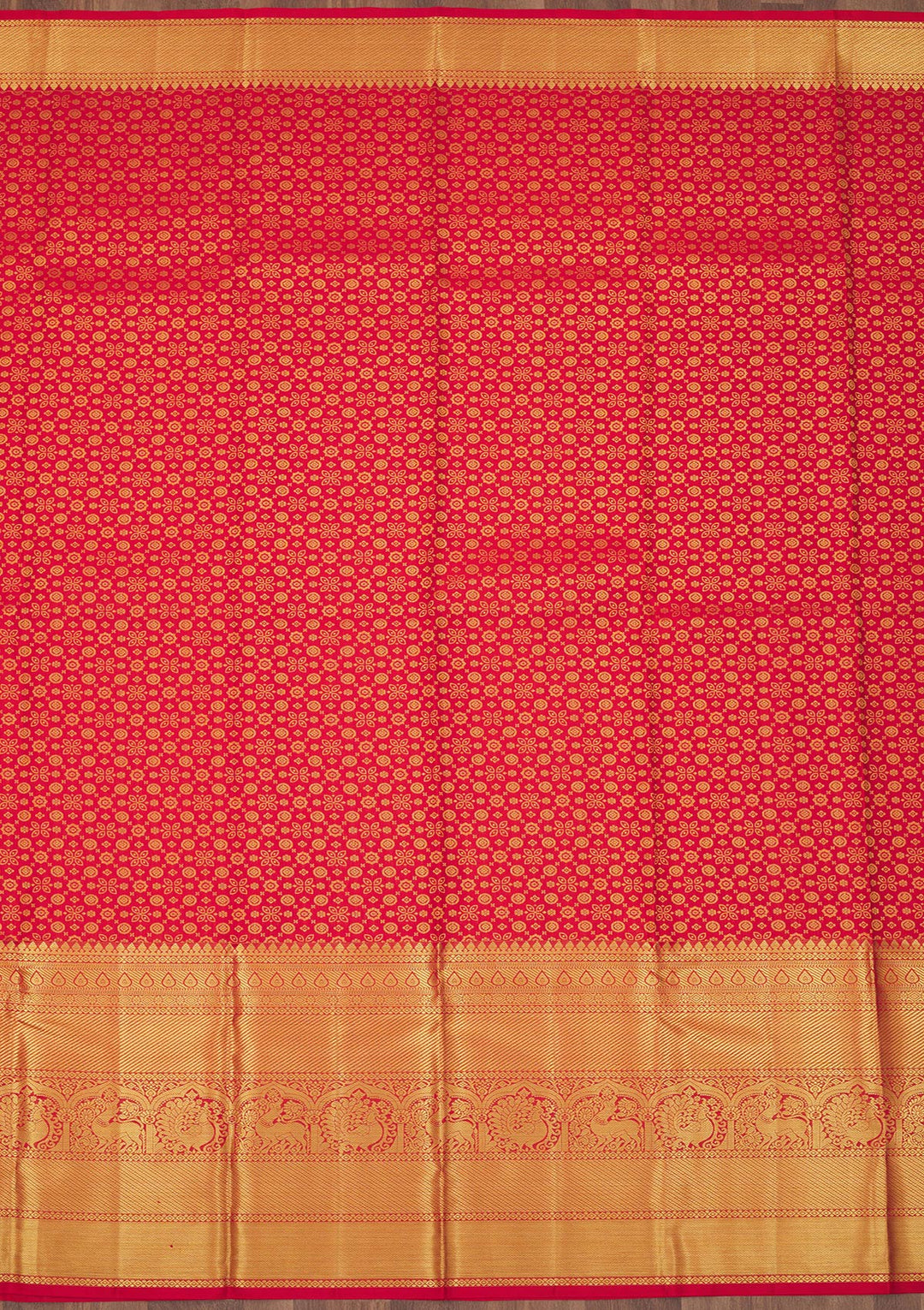 Red Zariwork Pure Silk Saree