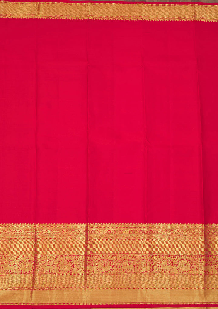 Red Zariwork Pure Silk Saree