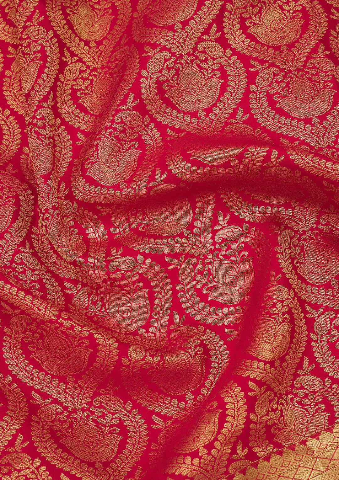 Red Zariwork Pure Silk Saree