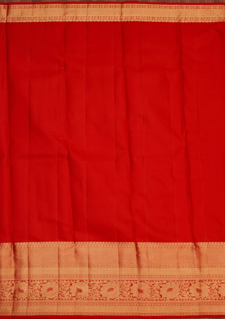 Red Zariwork Pure Silk Saree