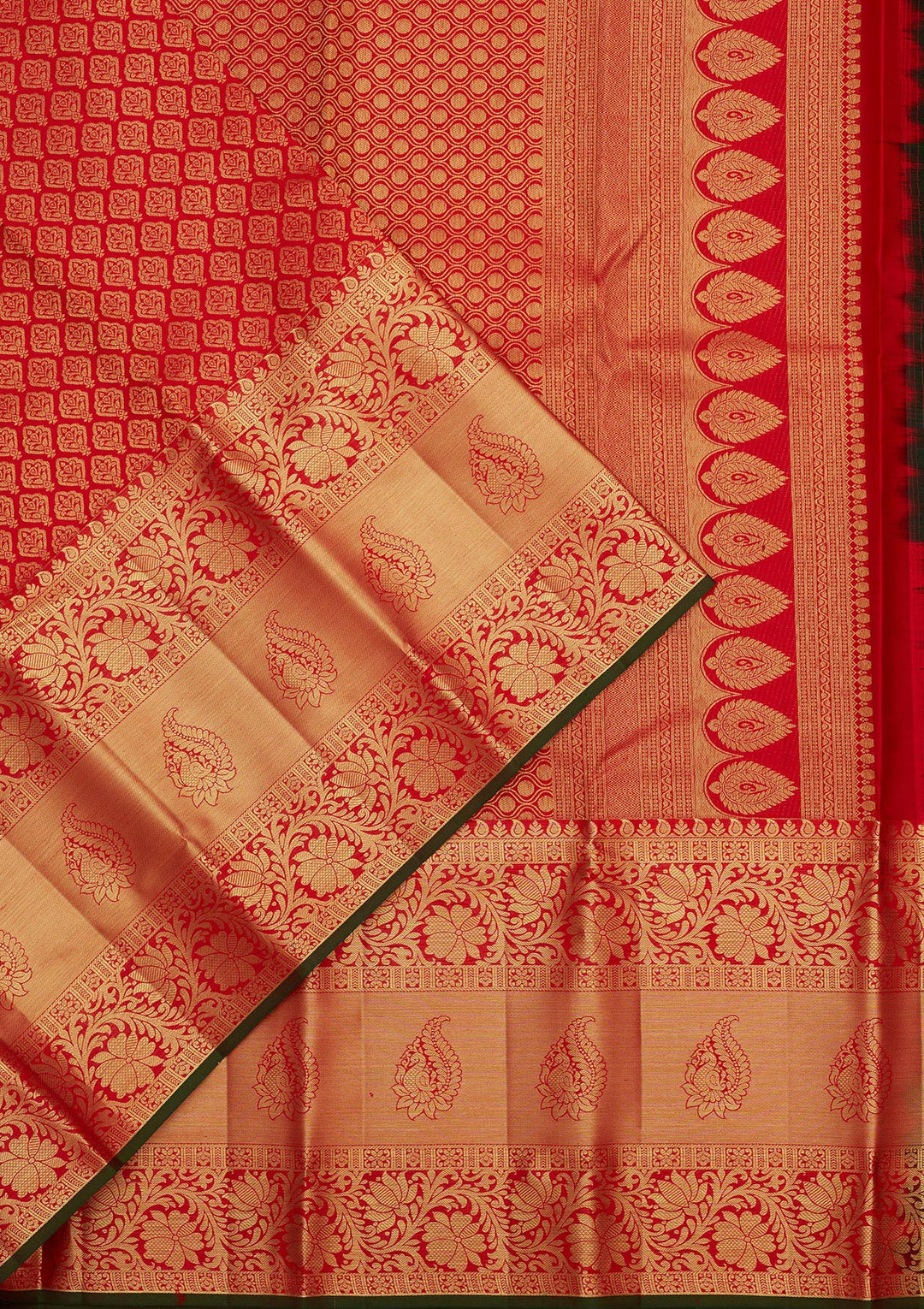 Red Zariwork Pure Silk Saree