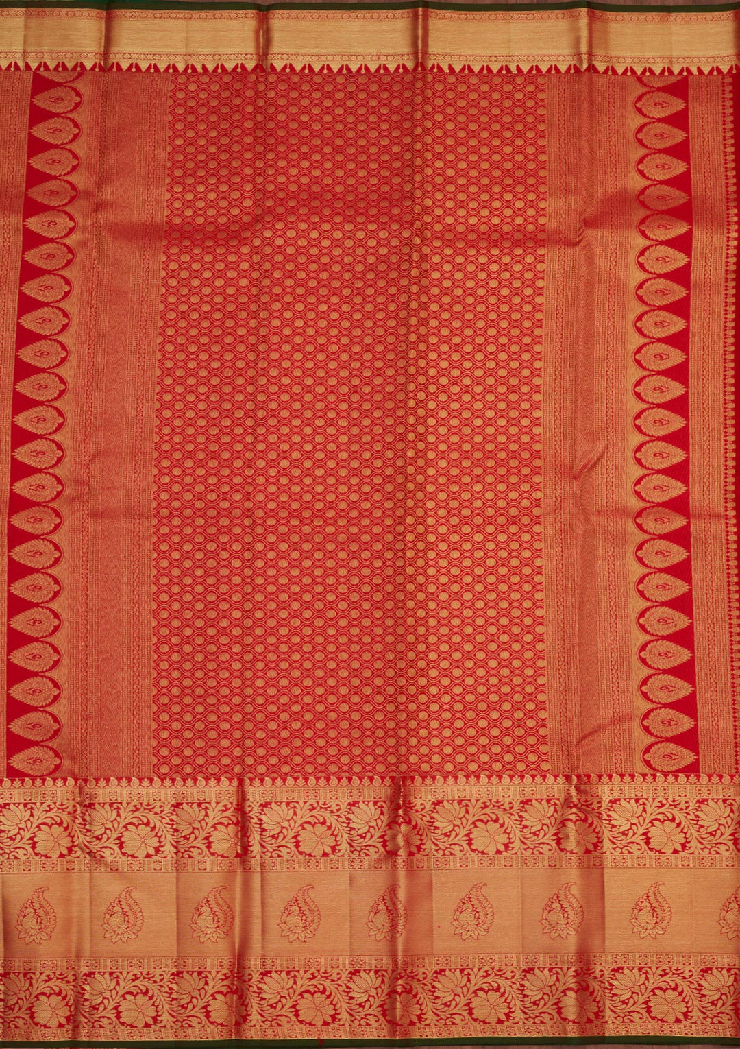 Red Zariwork Pure Silk Saree