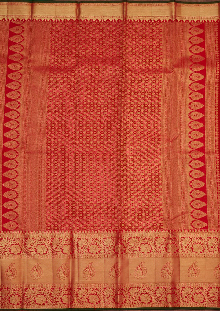 Red Zariwork Pure Silk Saree