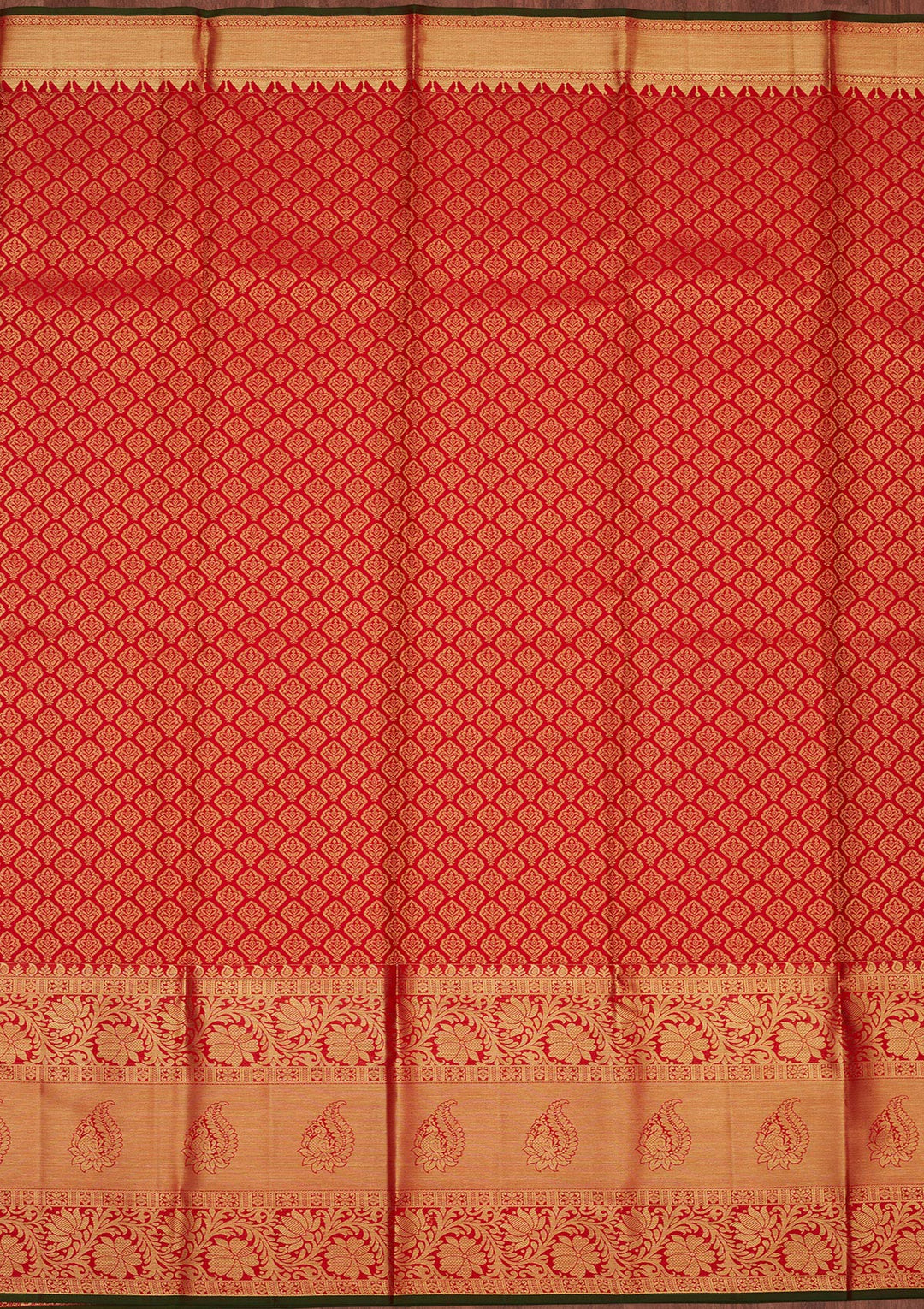 Red Zariwork Pure Silk Saree