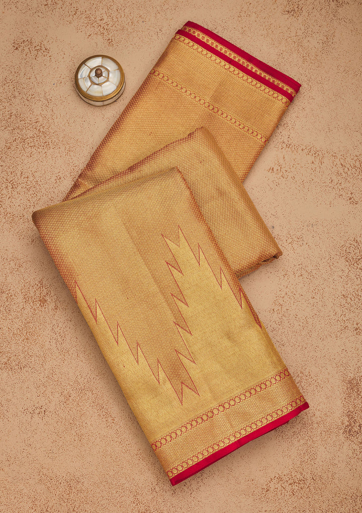 Red Zariwork Pure Silk Saree