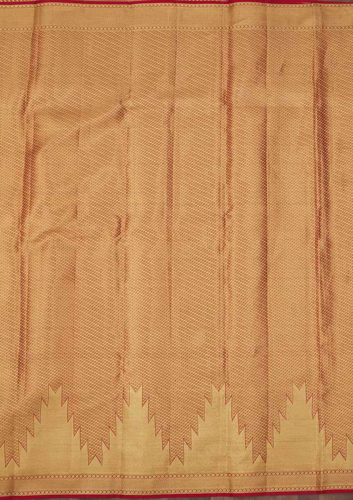 Red Zariwork Pure Silk Saree