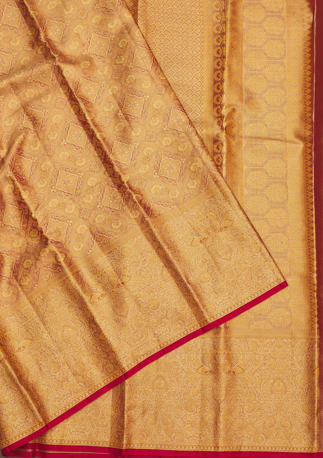 Red Zariwork Pure Silk Saree