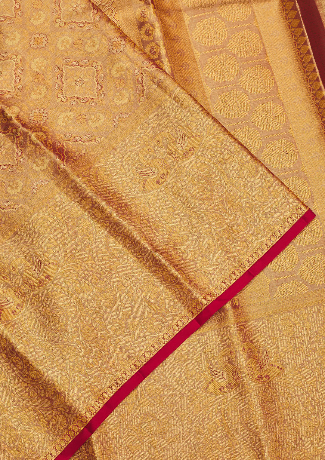 Red Zariwork Pure Silk Saree
