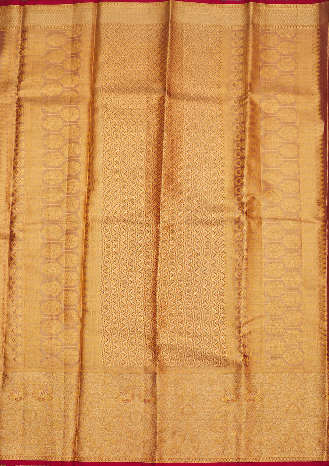Red Zariwork Pure Silk Saree
