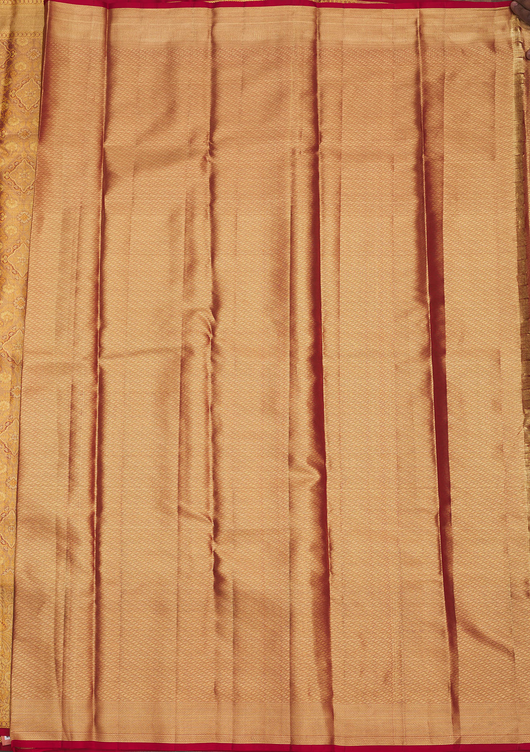 Red Zariwork Pure Silk Saree