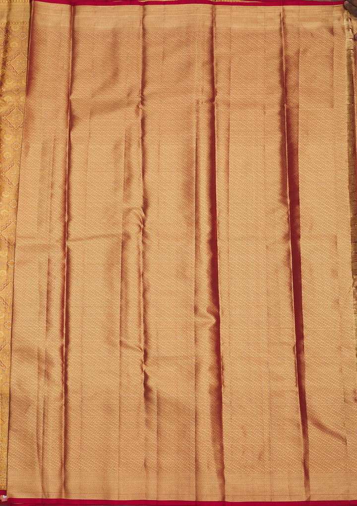 Red Zariwork Pure Silk Saree