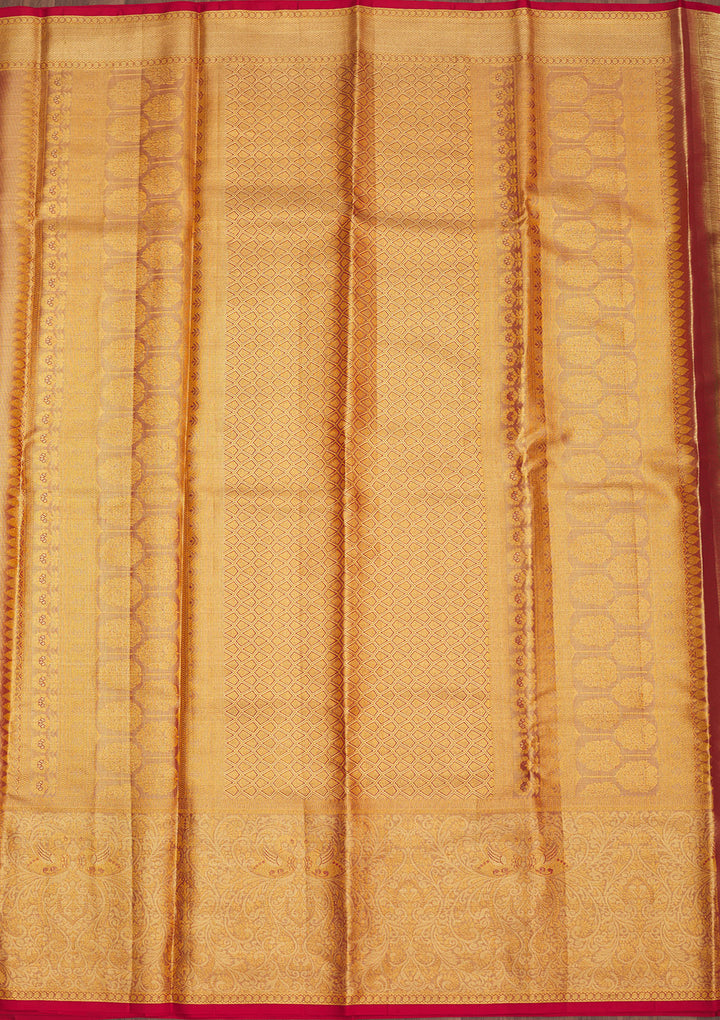 Red Zariwork Pure Silk Saree