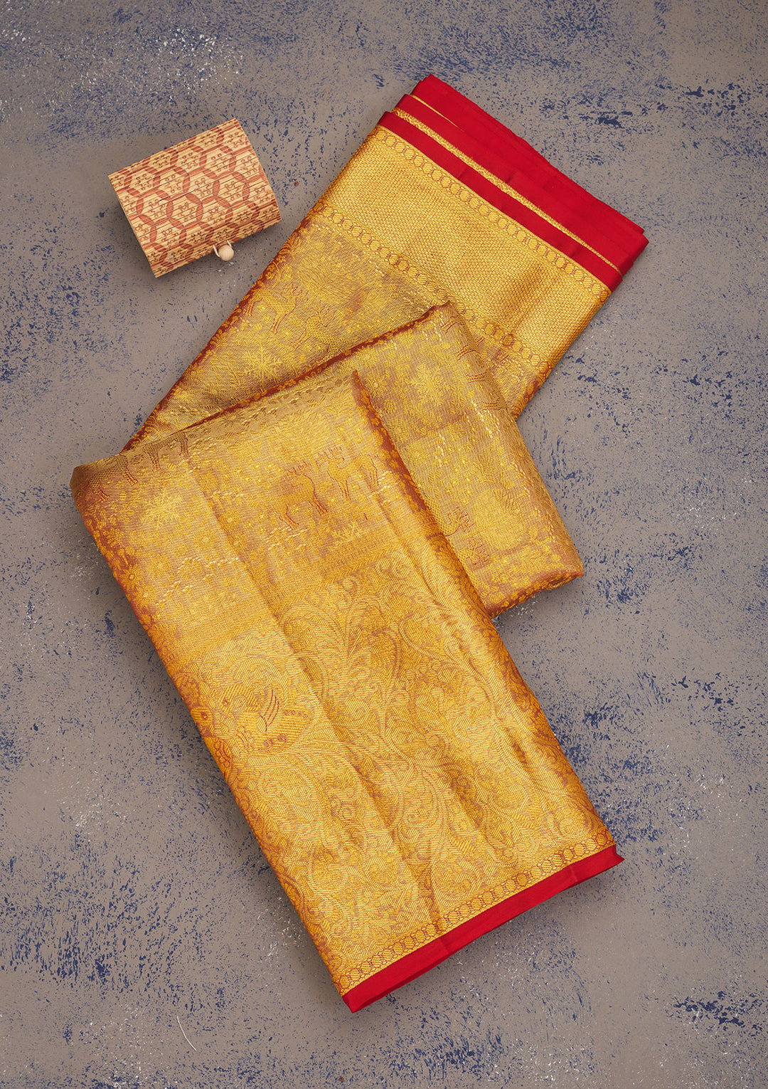 Red Zariwork Pure Silk Saree