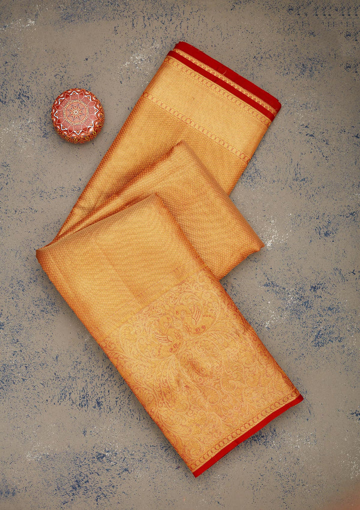 Red Zariwork Pure Silk Saree
