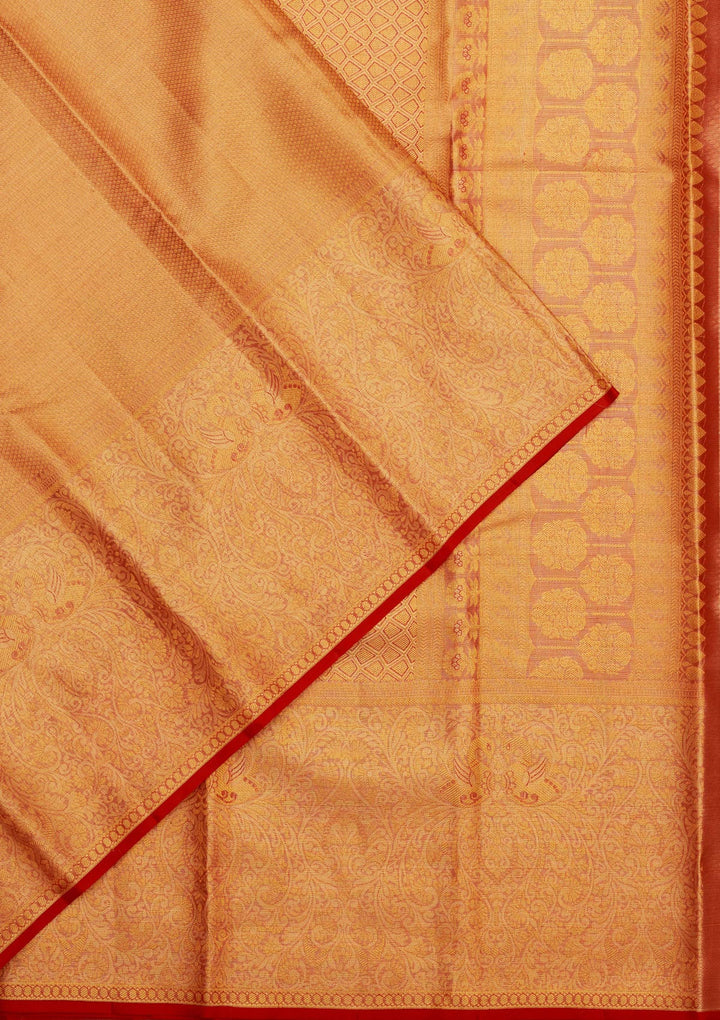 Red Zariwork Pure Silk Saree