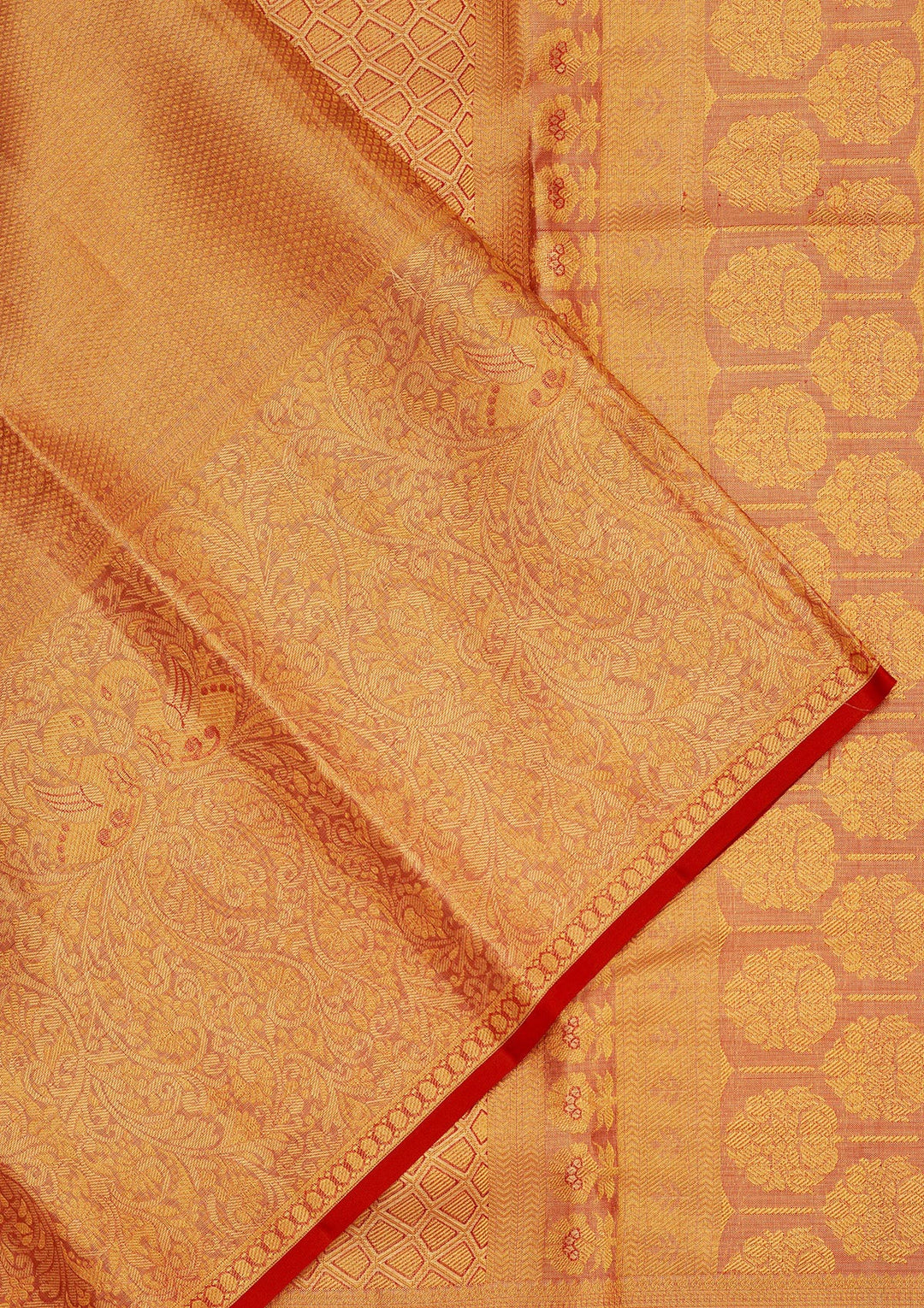 Red Zariwork Pure Silk Saree