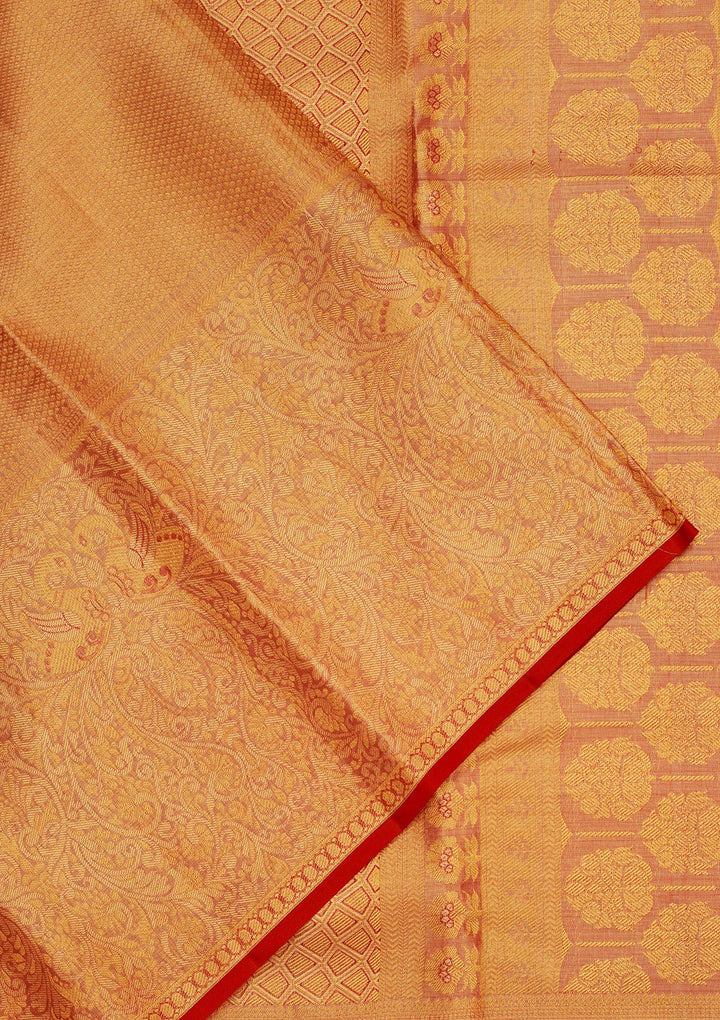 Red Zariwork Pure Silk Saree