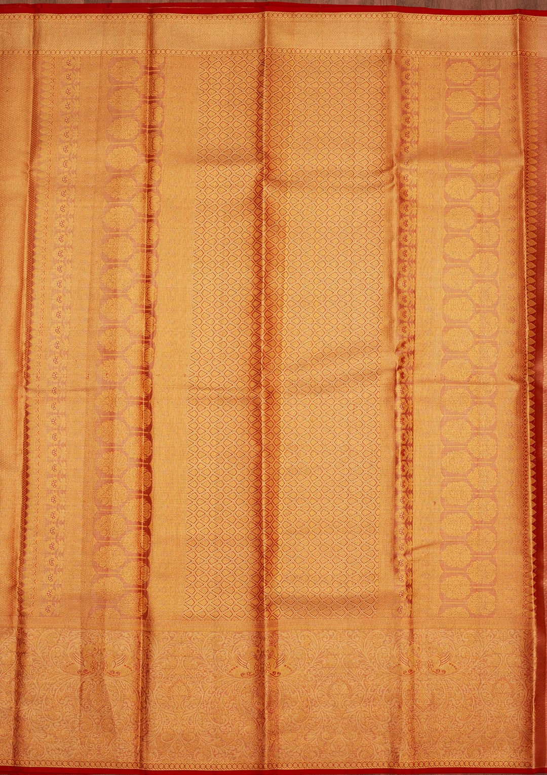 Red Zariwork Pure Silk Saree