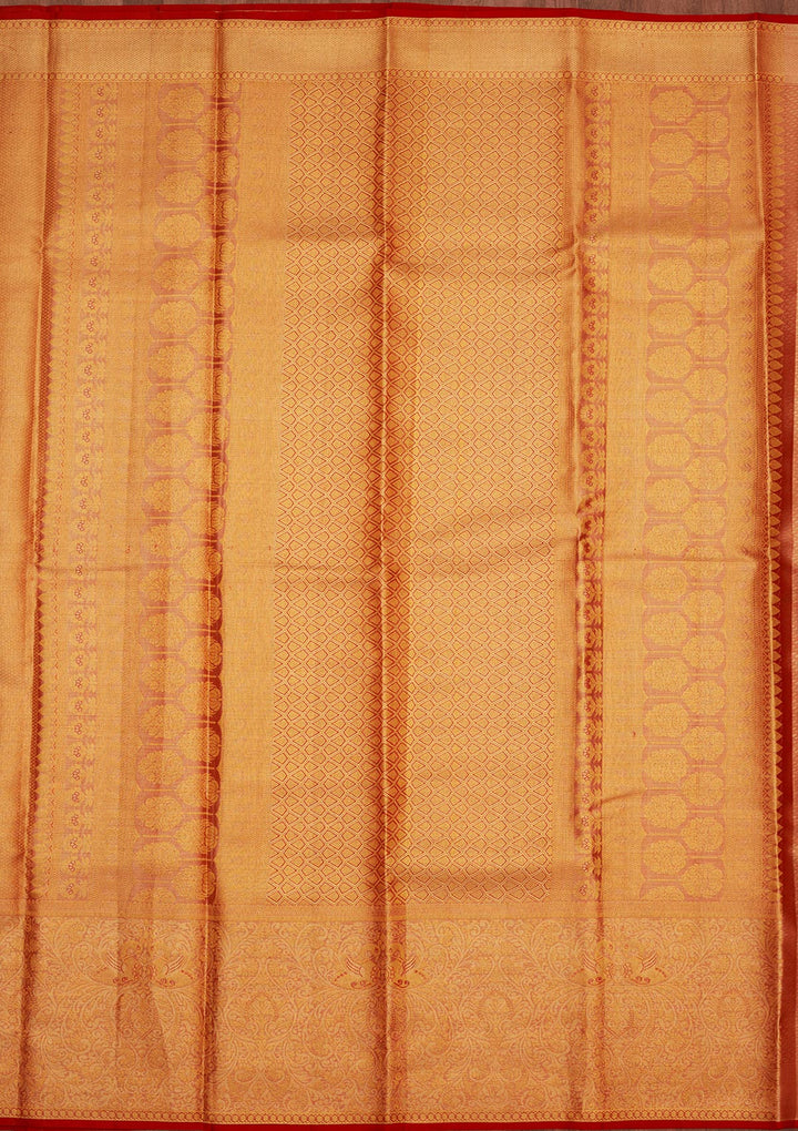 Red Zariwork Pure Silk Saree