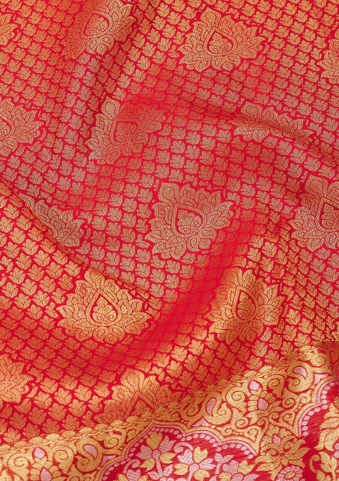 Red Zariwork Pure Silk Saree