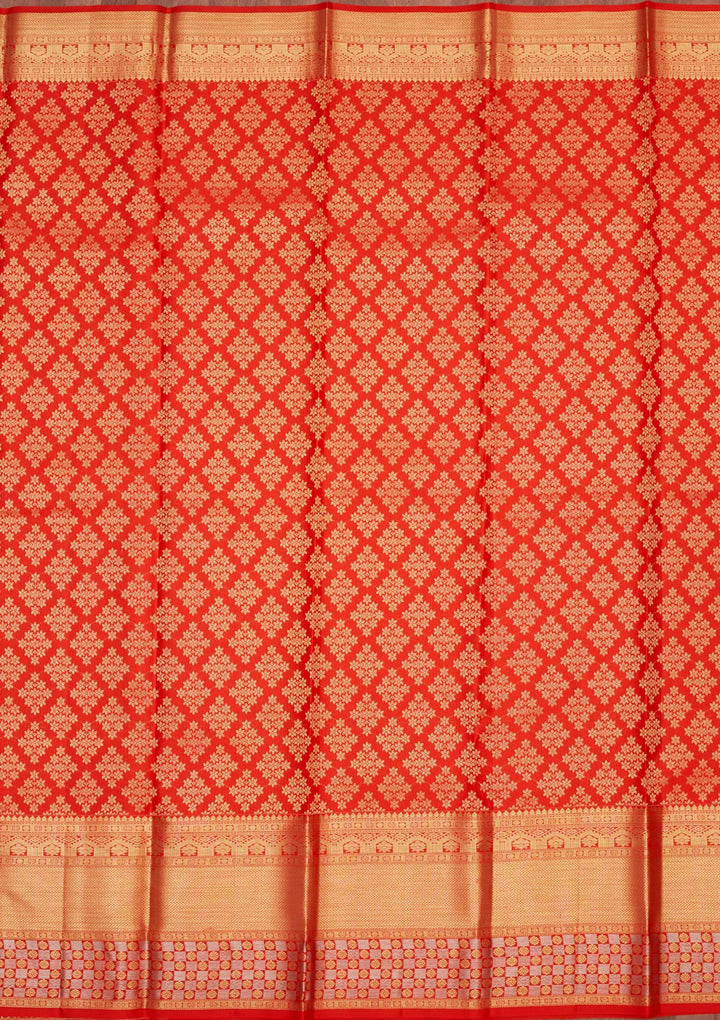 Red Zariwork Pure Silk Saree