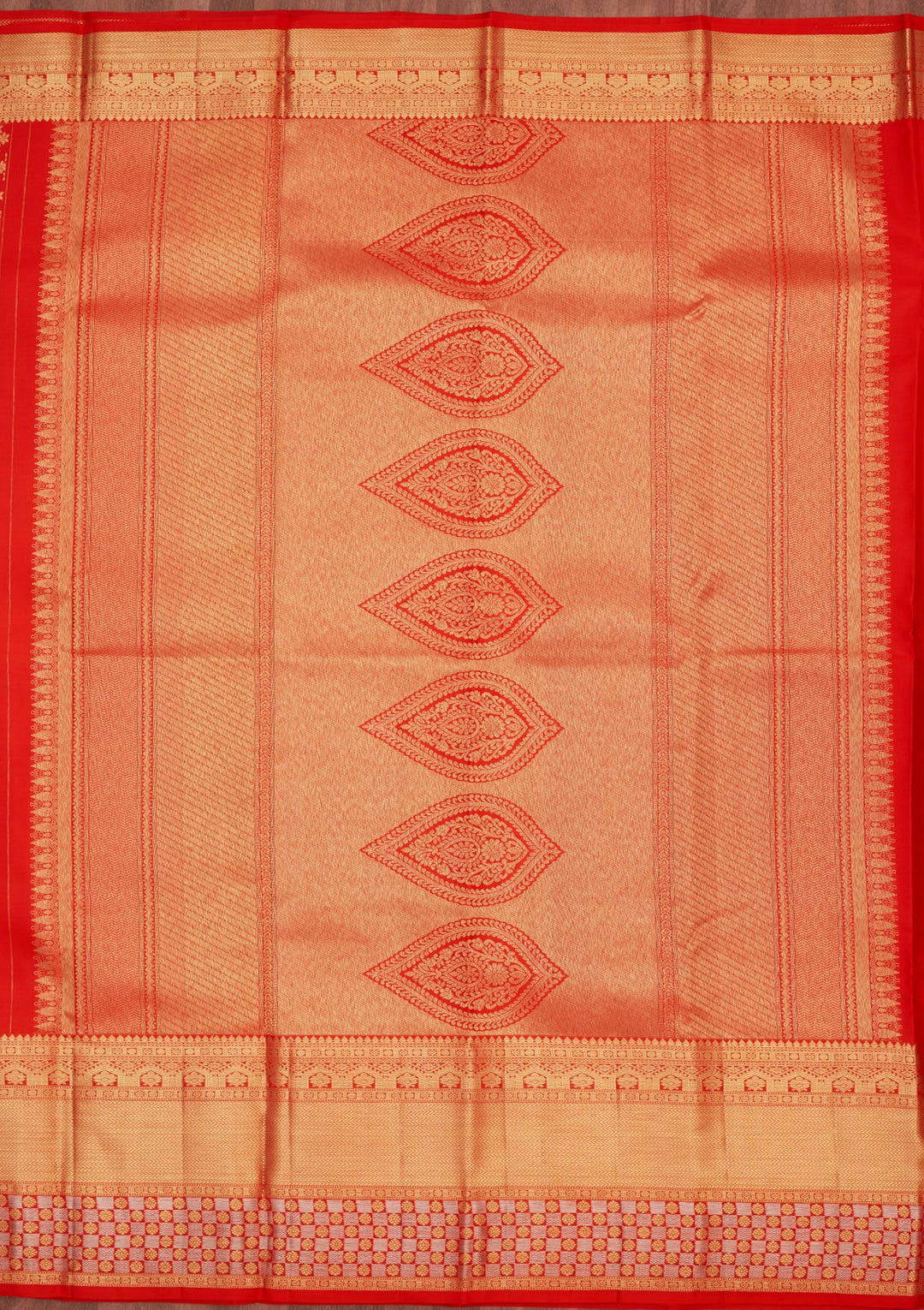 Red Zariwork Pure Silk Saree
