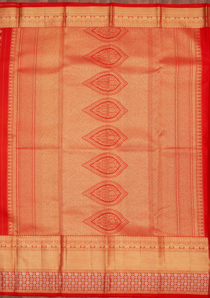 Red Zariwork Pure Silk Saree