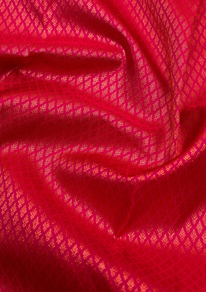 Red Zariwork Pure Silk Saree