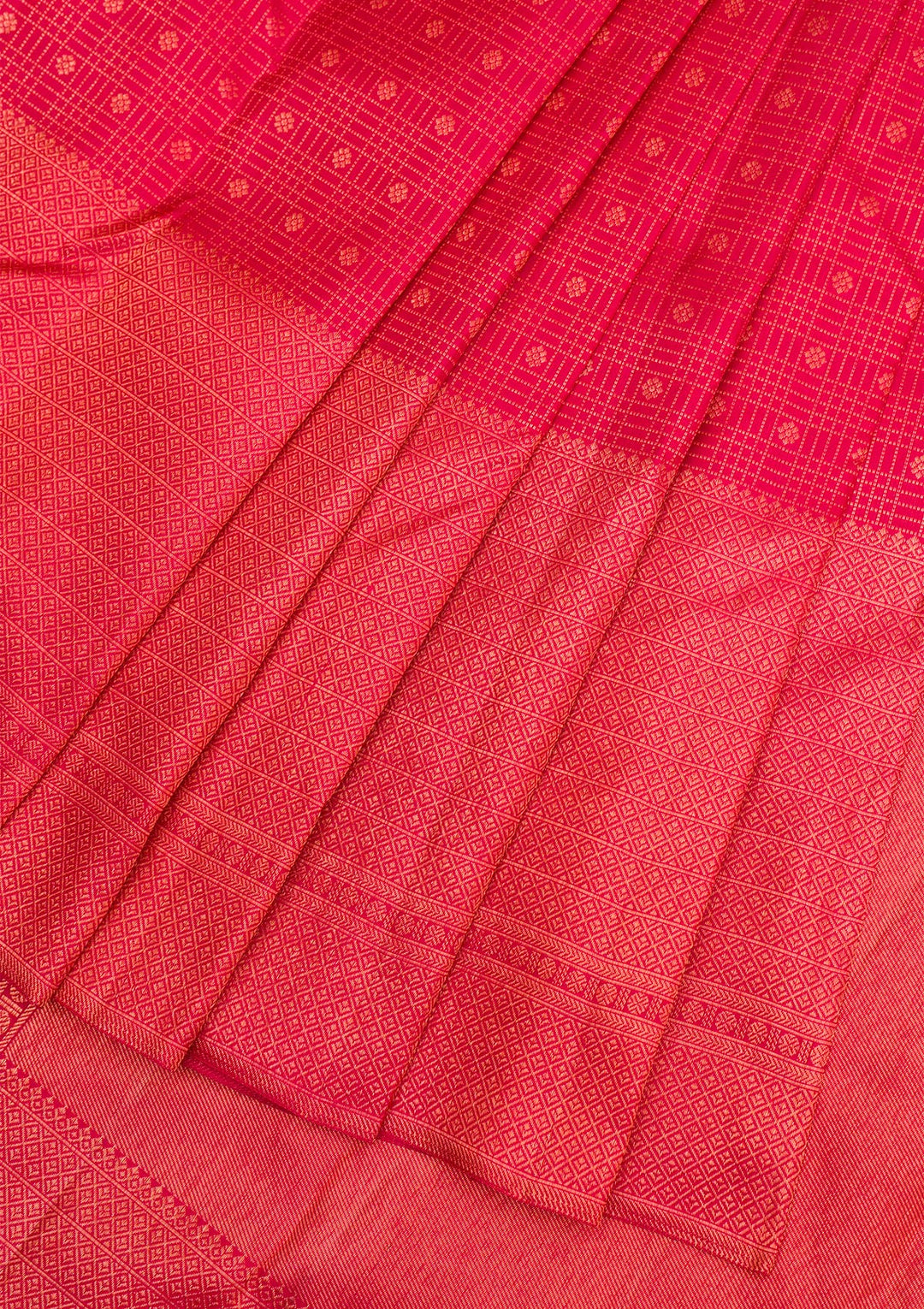 Red Gold Zariwork Pure Silk Saree