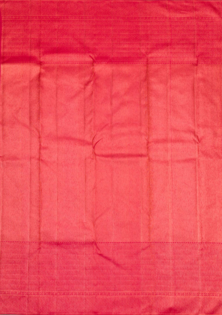 Red Gold Zariwork Pure Silk Saree
