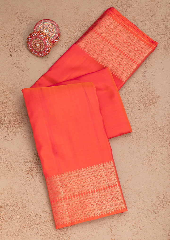 Red Zariwork Pure Silk Saree