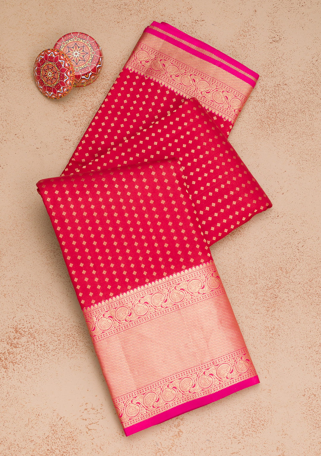 Red Zariwork Pure Silk Saree