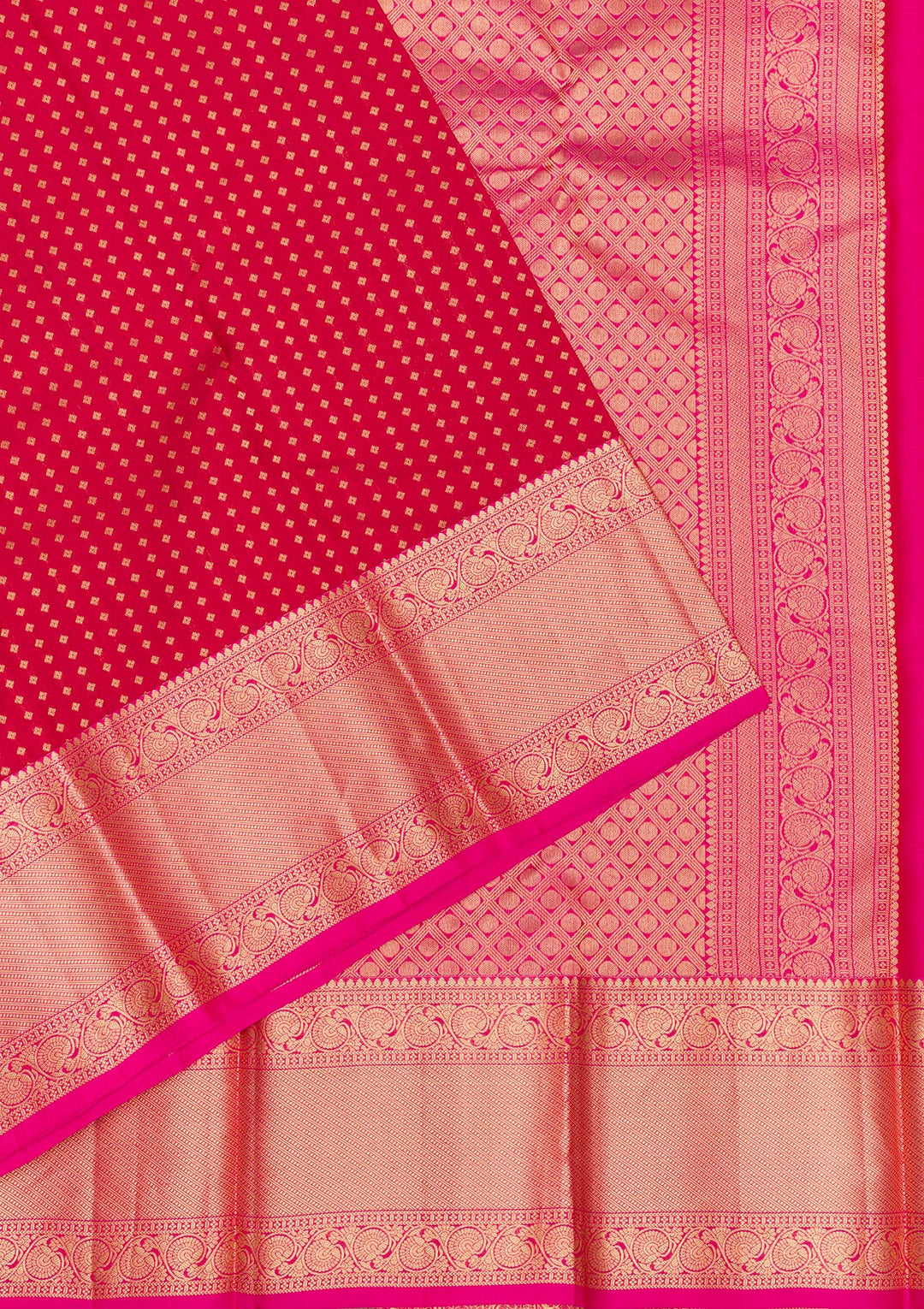 Red Zariwork Pure Silk Saree